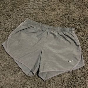 Gray Nike dri-fit shorts